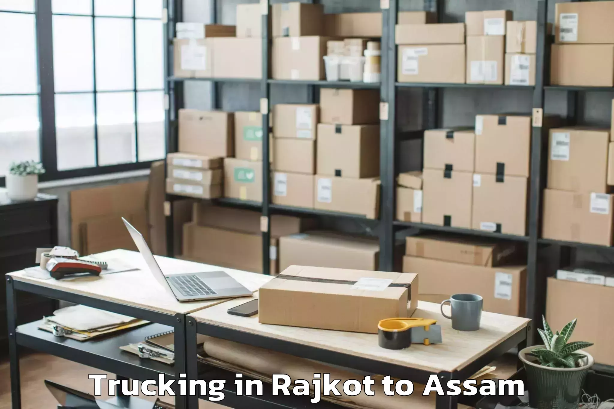 Affordable Rajkot to Cotton University Guwahati Trucking